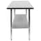 Flash Furniture 60"W Stainless 18 Gauge Work Table - Undershelf NH-WT-2460-GG - alternate 5